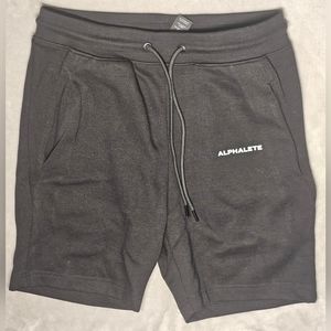 Alphalete‎ AL20-2127 Athletic Shorts Small Black White Logo NWT.Brand New with